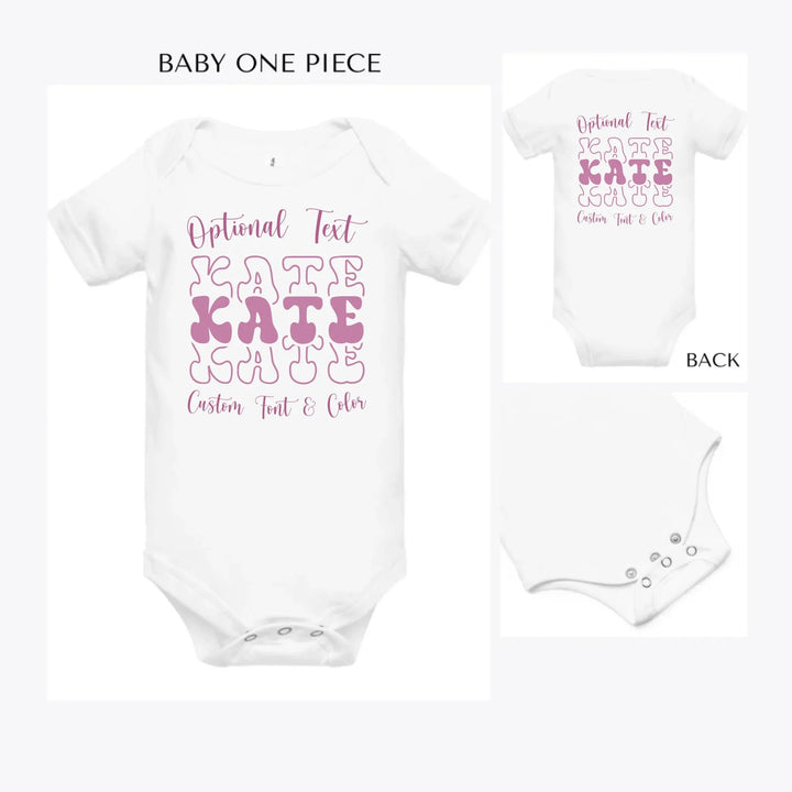Stacked-Vintage-Text-custom-baby-onesie-artfulane