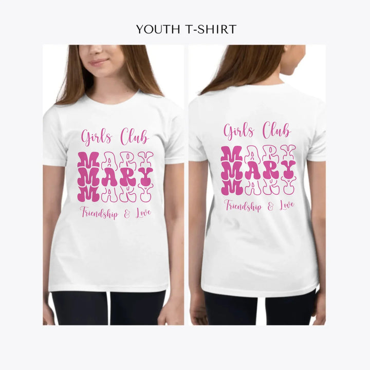 Stacked-Vintage-Text-custom-youth-girl-t-shirt-artfulane