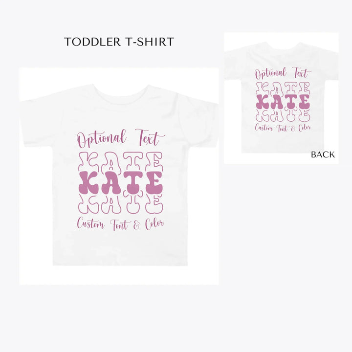 Stacked-Vintage-Text-toddler-custom-t-shirt-artfulane