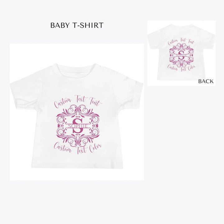 Swirls-Split-Letter-Monogram-custom-baby-t-shirt-artfulane