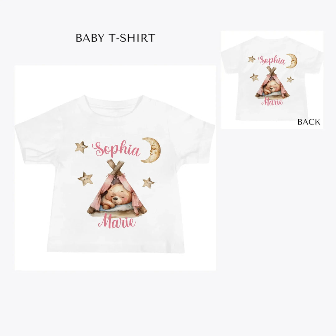 Teddy-Bear-Sleeping-in-Tent-custom-baby-t-shirt-artfulane