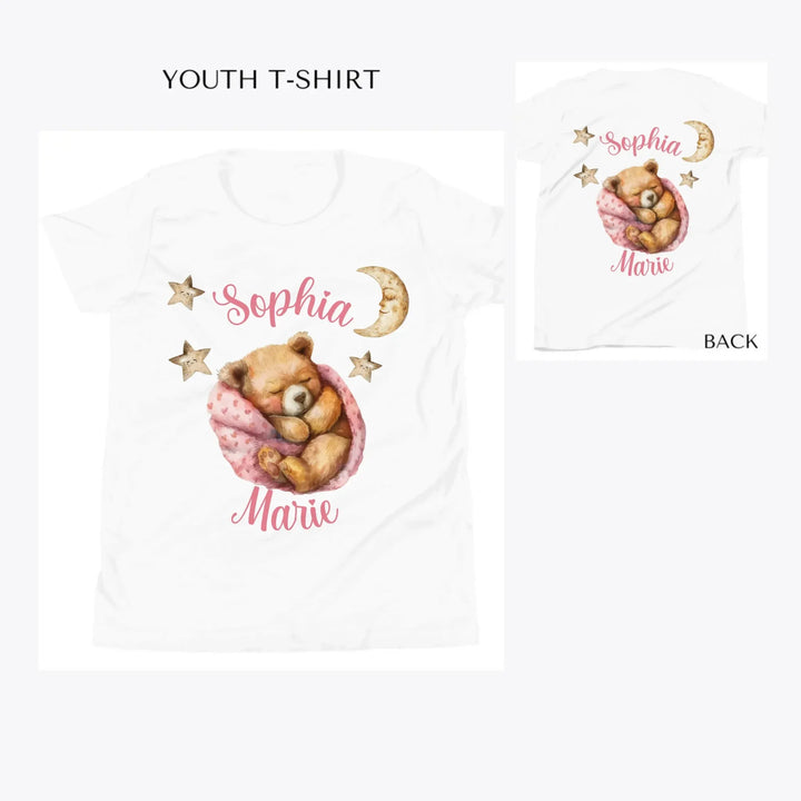 Teddy-Bear-Sleeping-custom-youth-t-shirt-artfulane