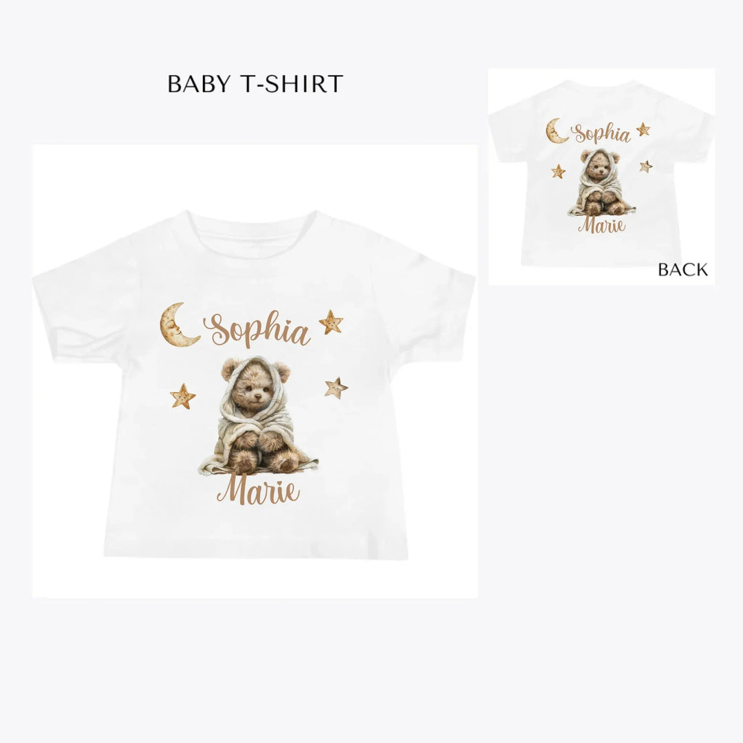 Teddy-Bear-Wrapped-in-Blanket-custom-baby-t-shirt-artfulane