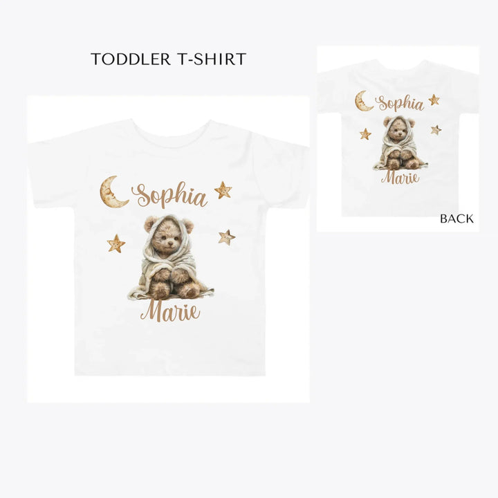 Teddy-Bear-Wrapped-in-Blanket-toddler-custom-t-shirt-artfulane