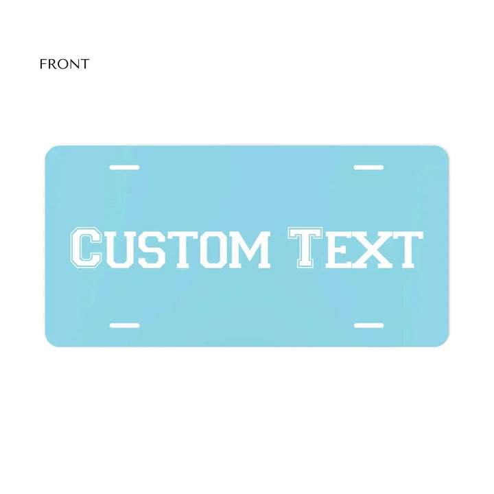 LICENSE PLATE DECORATIVE Front