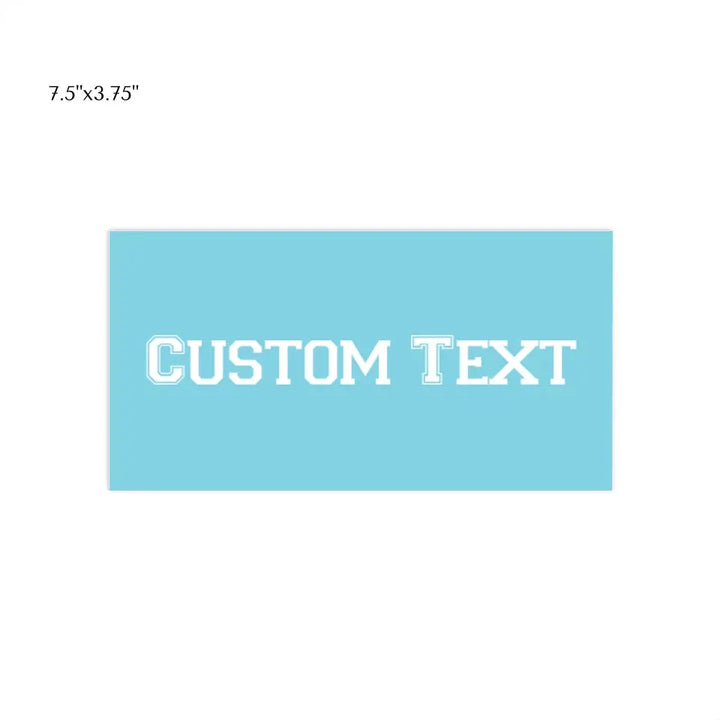 CAR BUMPER STICKER Front 7.5x3.75in