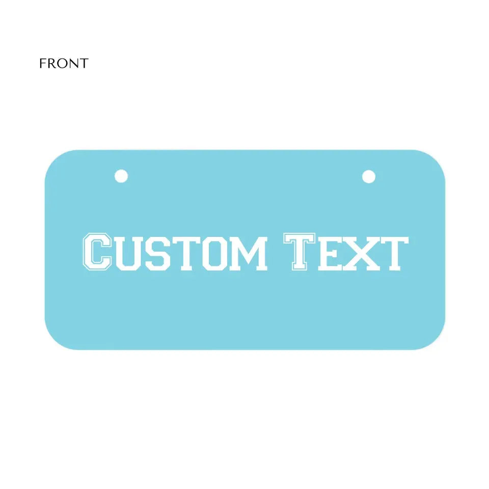 MINI LICENSE PLATE Front