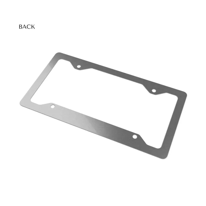 LICENSE PLATE FRAME METAL Back