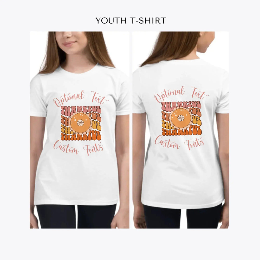 Thanksgiving-Fall-Retro-custom-youth-girl-t-shirt-artfulane
