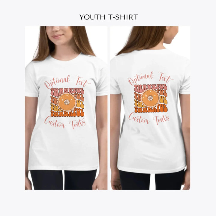Thanksgiving-Fall-Retro-custom-youth-girl-t-shirt-artfulane