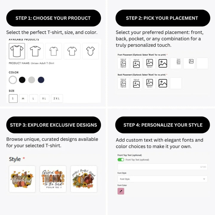 how-to-design-custom-Thanksgiving-t-shirt-personalization-options-artfulane