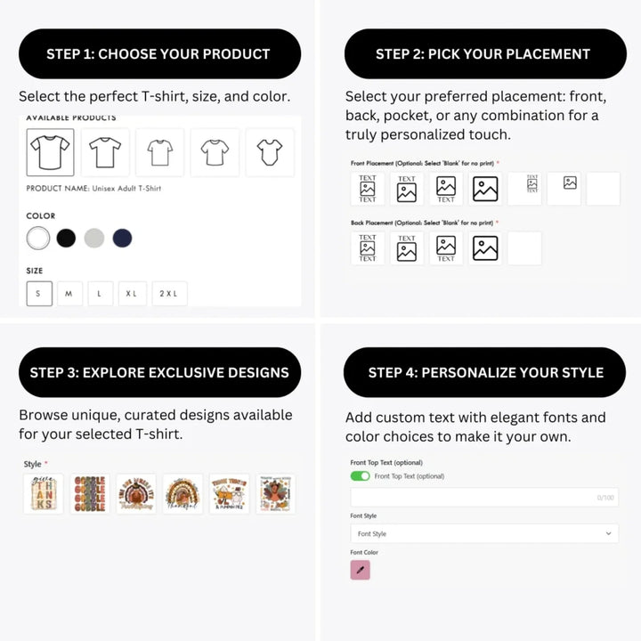 how-to-design-custom-Thanksgiving-Themed-t-shirt-personalization-options-artfulane
