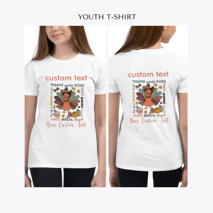 Thanksgiving-Themed-custom-youth-girl-t-shirt-artfulane