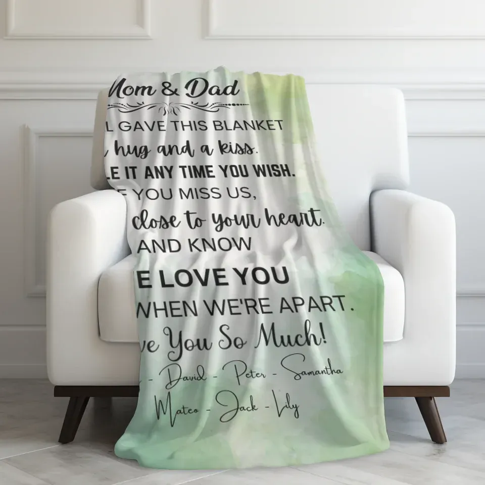 Velveteen Blanket On Couch
