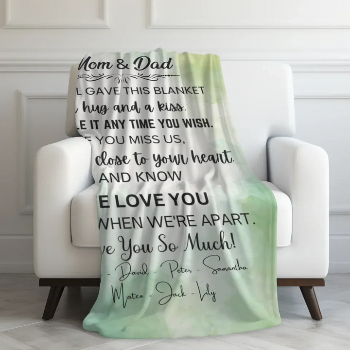 Velveteen Blanket On Couch