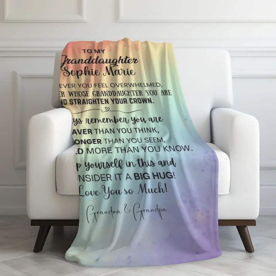 Velveteen Blanket On Couch