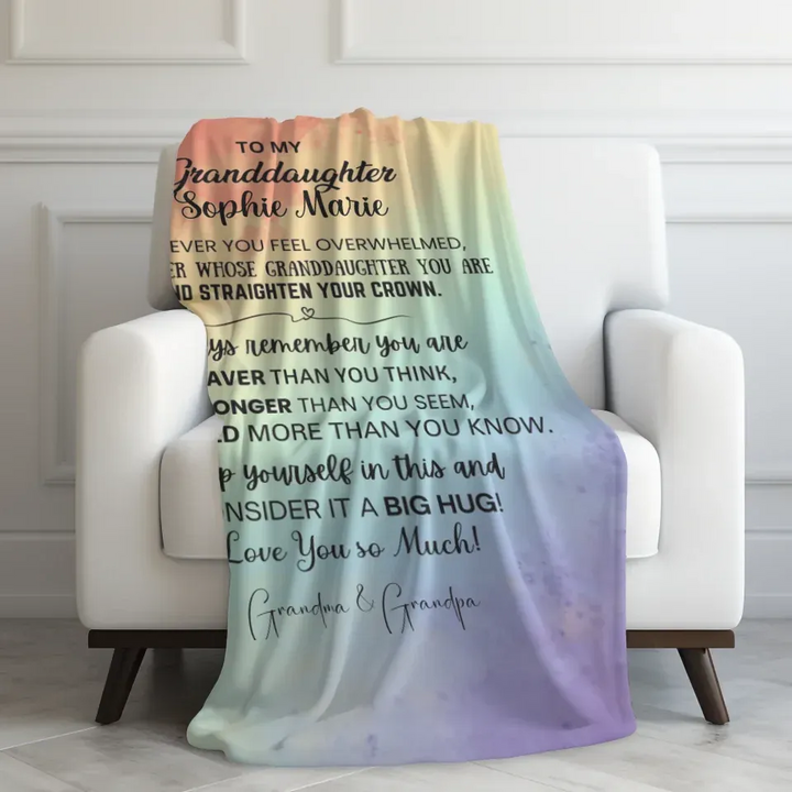 Velveteen Blanket On Couch
