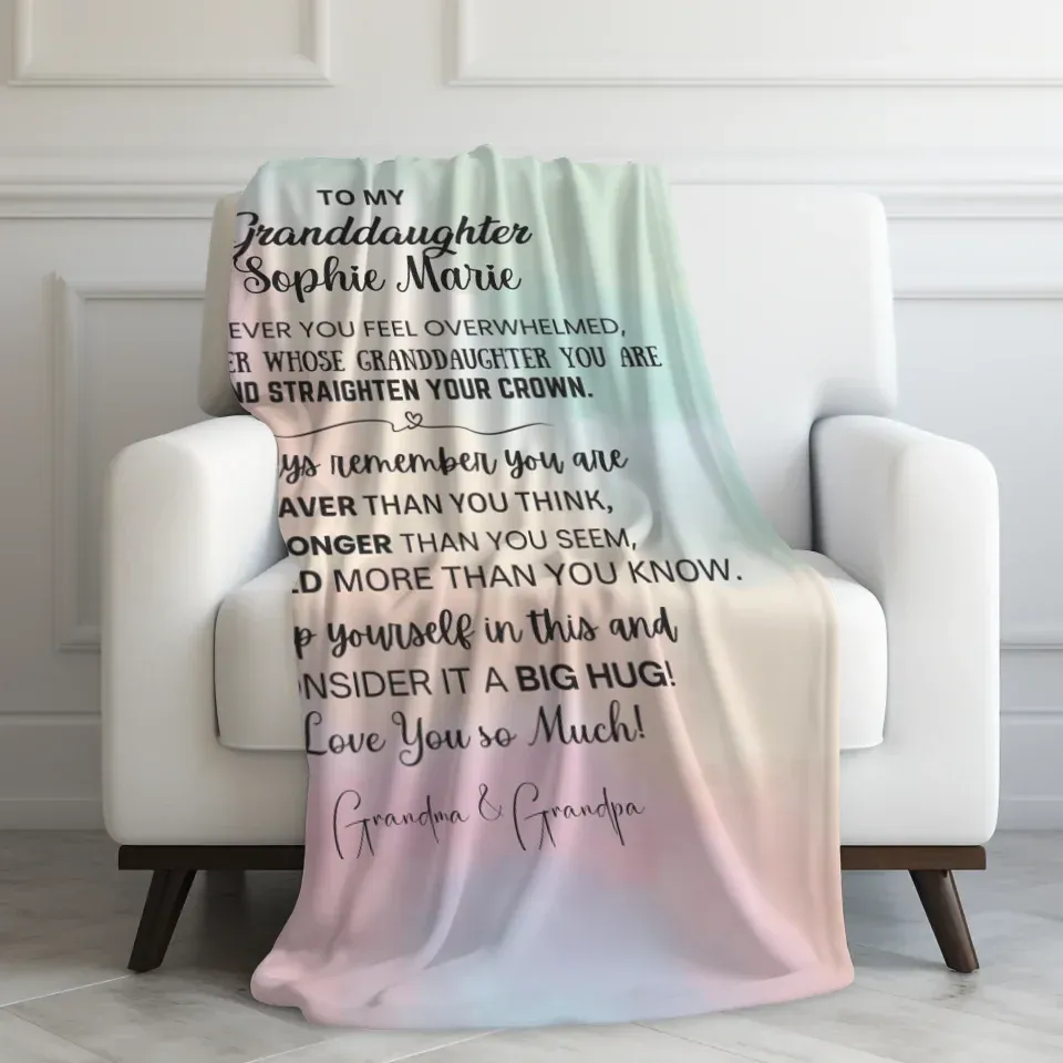 Velveteen Blanket On Couch