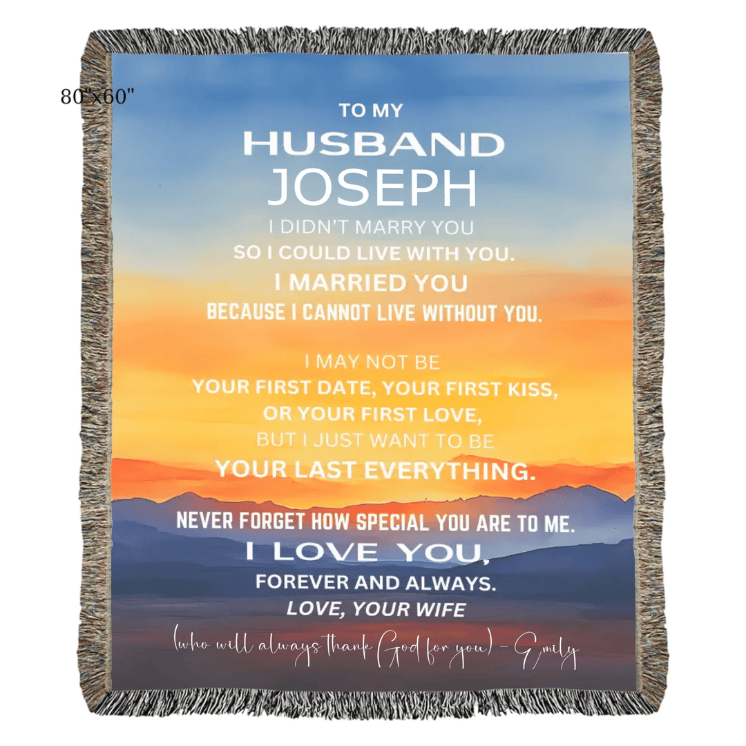 Custom To My Husband Blanket - ARTFULANE
