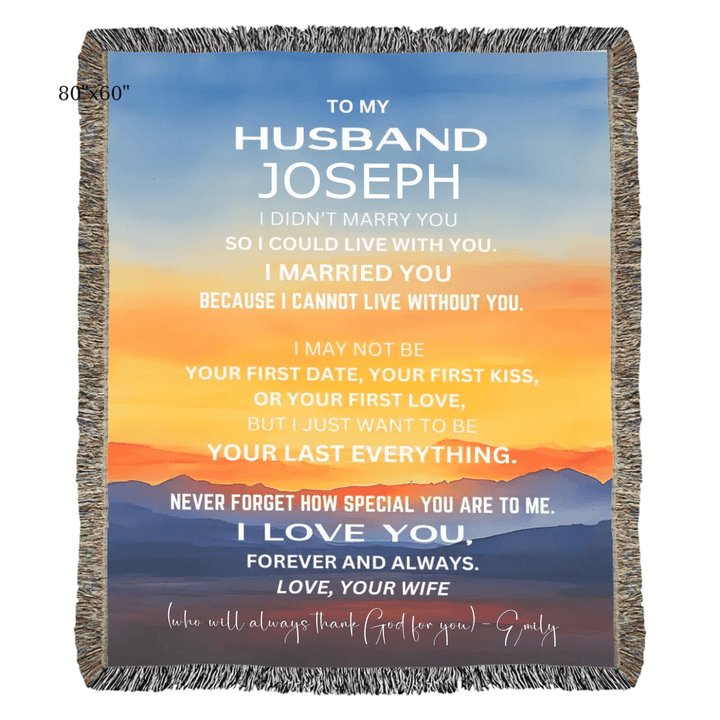 Custom To My Husband Blanket - ARTFULANE