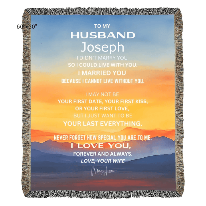 Custom To My Husband Blanket - ARTFULANE