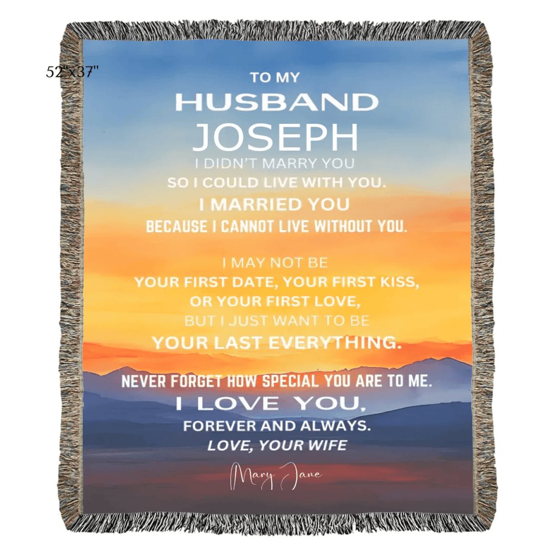 Custom To My Husband Blanket - ARTFULANE