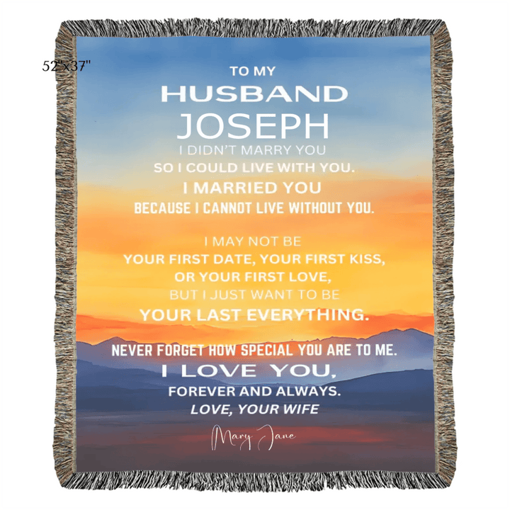 Custom To My Husband Blanket - ARTFULANE