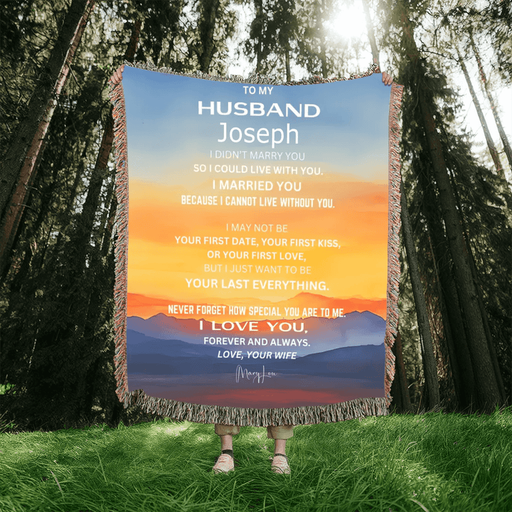 Custom To My Husband Blanket - ARTFULANE