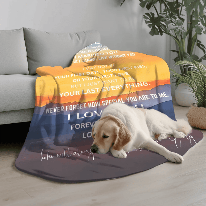 Custom To My Husband Blanket - ARTFULANE