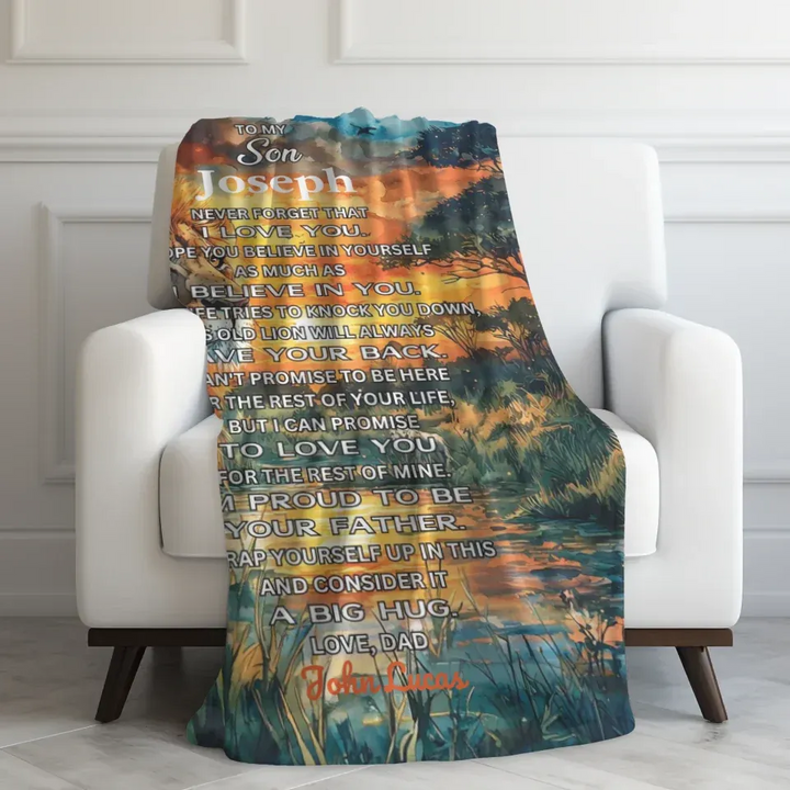 Velveteen Blanket On Couch