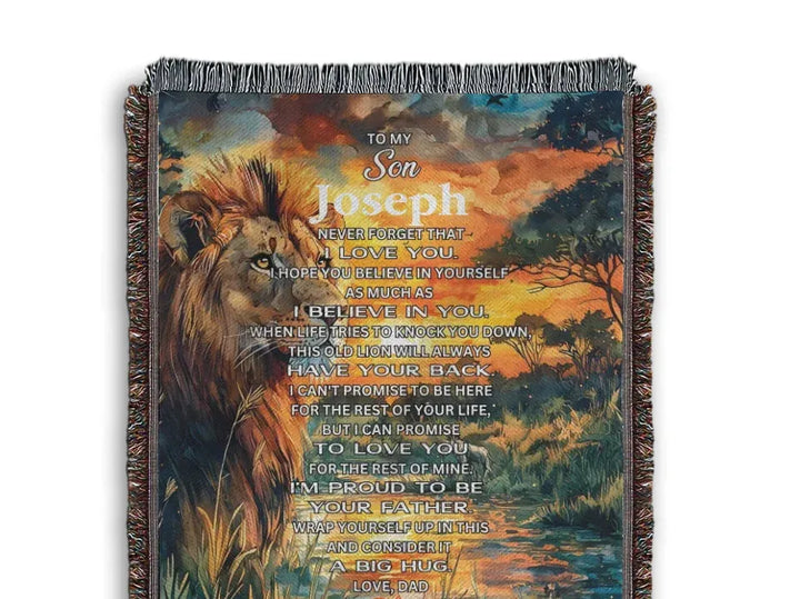 woven throw canva