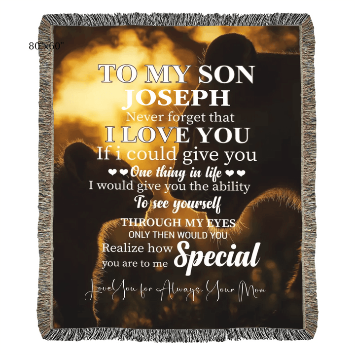 Custom To My Son Blanket - ARTFULANE