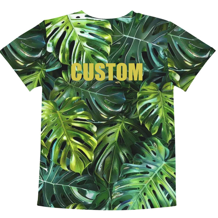 Custom Tropical Leaves T-Shirt - ARTFULANE