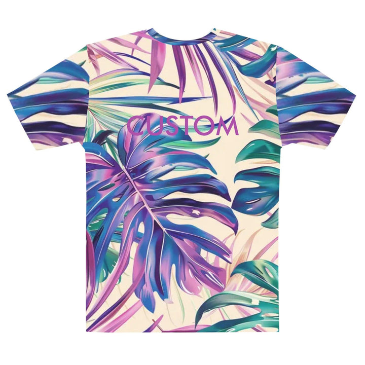 Custom Tropical Leaves T-Shirt - ARTFULANE