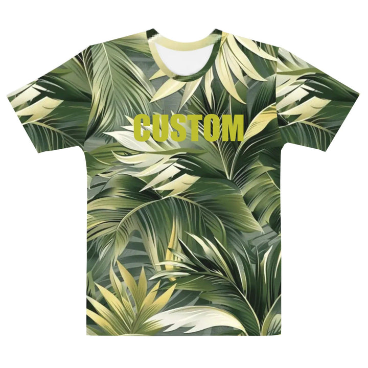 Custom Tropical Leaves T-Shirt - ARTFULANE