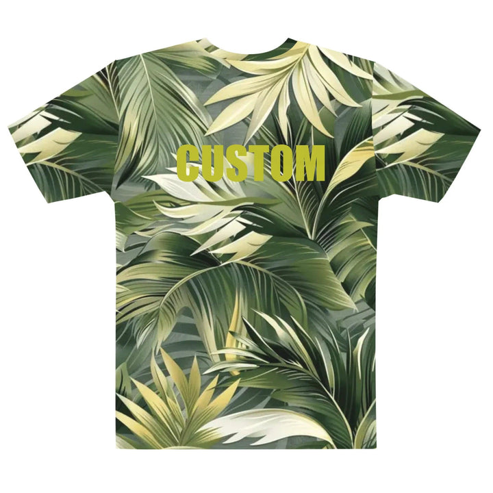 Custom Tropical Leaves T-Shirt - ARTFULANE