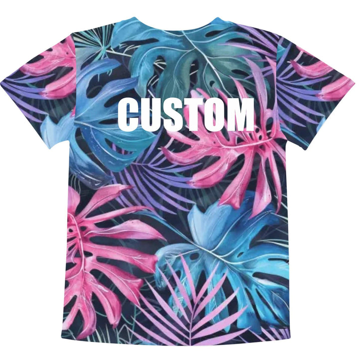 Custom Tropical Leaves T-Shirt - ARTFULANE