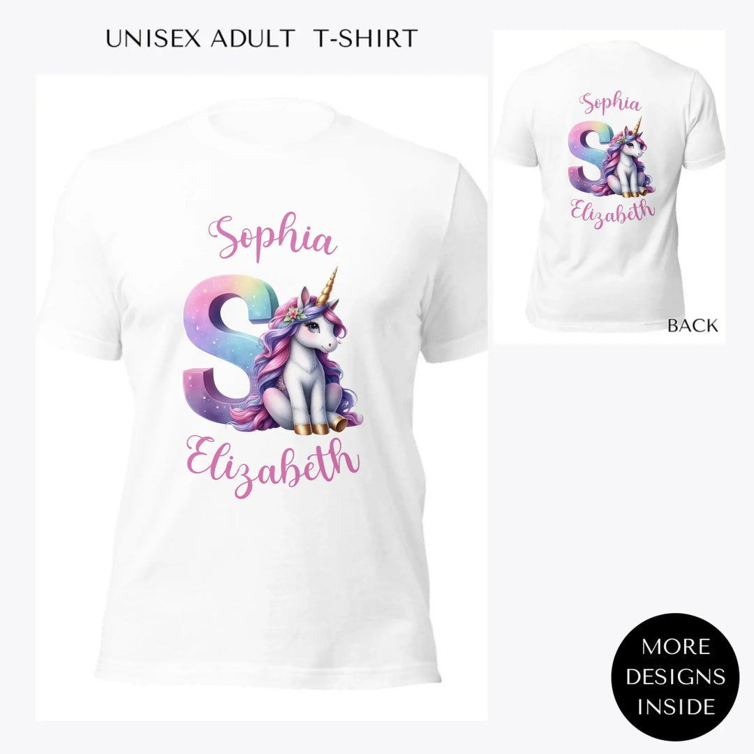Unicorn-Pastel-Initial-custom-women-unisex-adult-t-shirt-artfulane