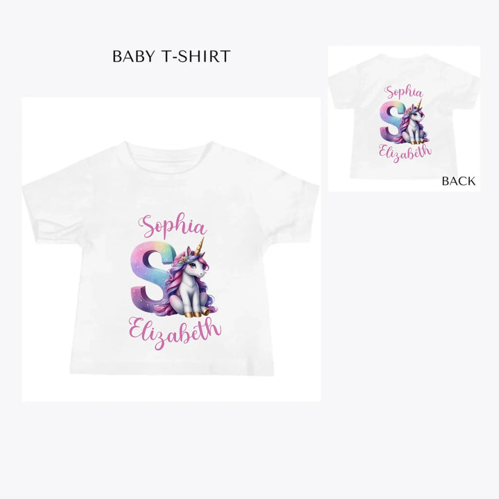 Unicorn-Pastel-Initial-custom-baby-t-shirt-artfulane