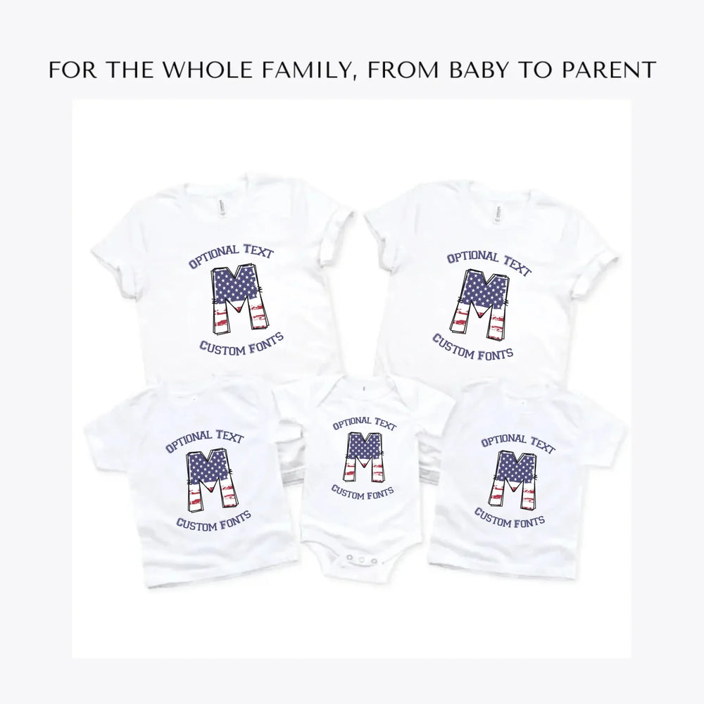USA-Flag-Letter-Initial-custom-t-shirts-adult-youth-toddler-baby-sizes-artfulane