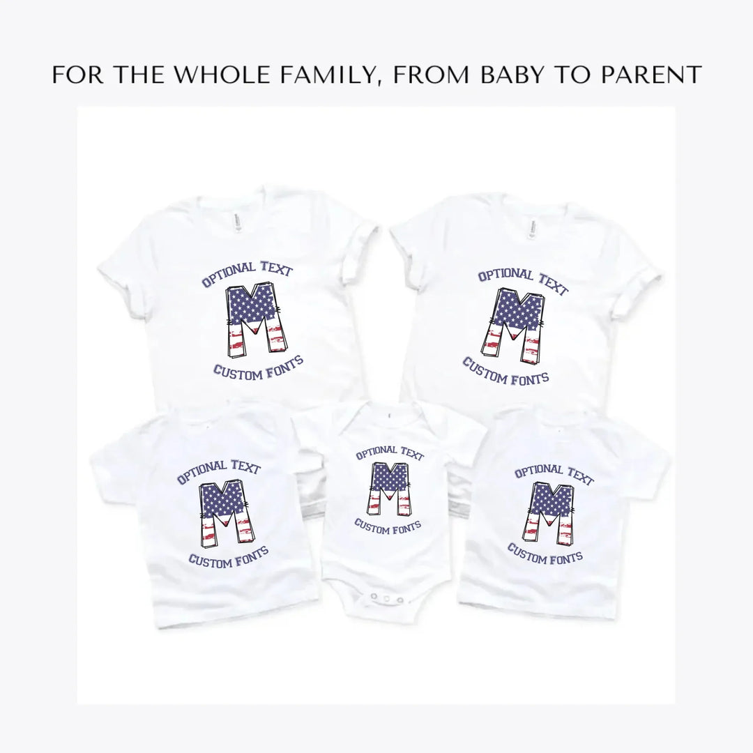 USA-Flag-Letter-Initial-custom-t-shirts-adult-youth-toddler-baby-sizes-artfulane
