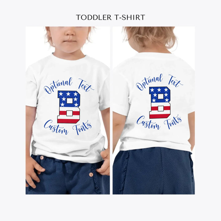 USA-Varsity-Letter-Initial-custom-toddler-t-shirt-artfulane