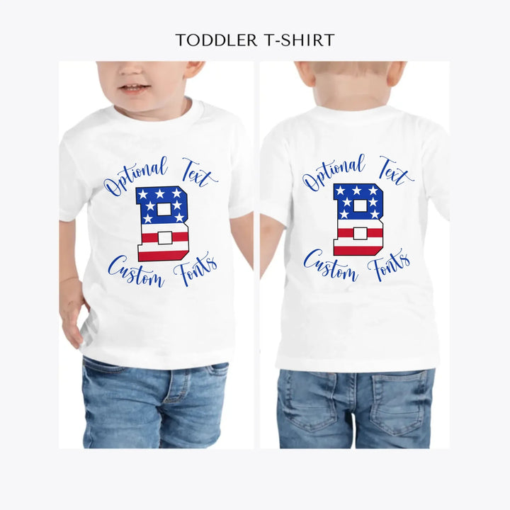 USA-Varsity-Letter-Initial-personalized-toddler-t-shirt-artfulane