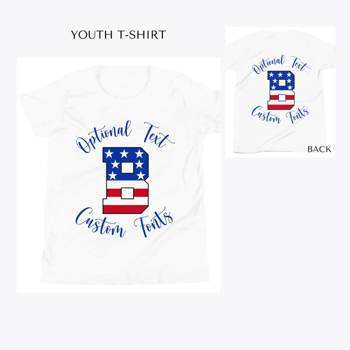 USA-Varsity-Letter-Initial-custom-youth-t-shirt-artfulane