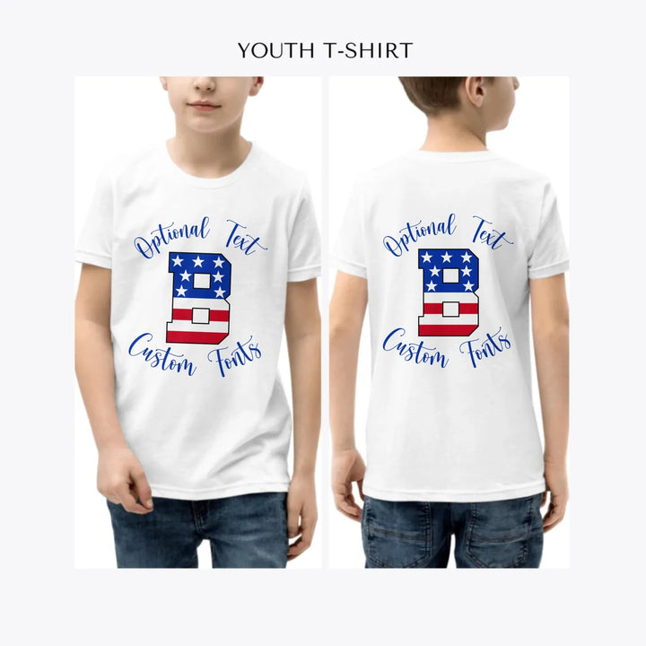 USA-Varsity-Letter-Initial-custom-youth-boy-t-shirt-artfulane