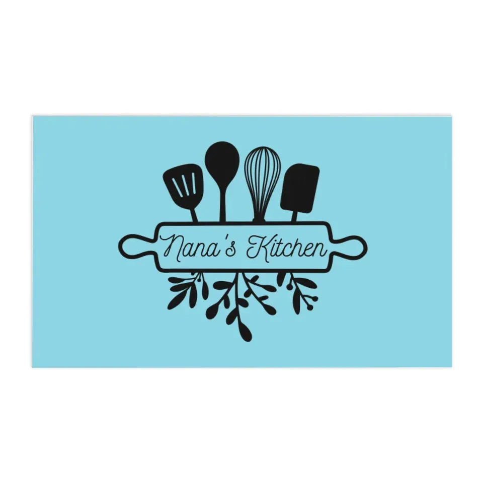 Custom Utensils Monogram Kitchen Linens - ART-KLN474