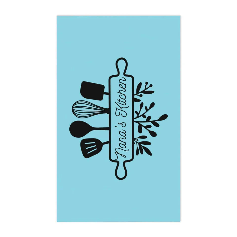 Custom Utensils Monogram Kitchen Linens - ART-KLN474