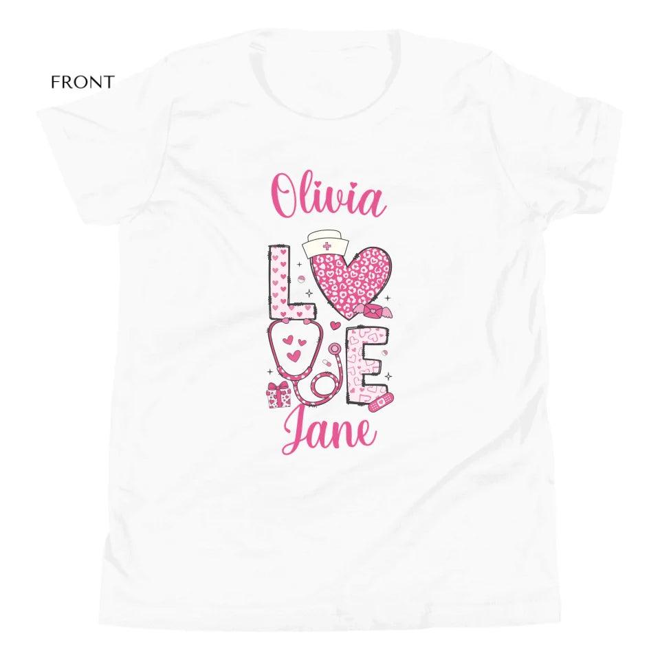 Custom Valentine Nurse T-Shirt - ARTFULANE