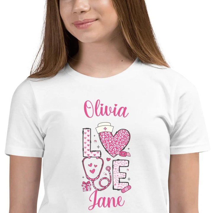 Custom Valentine Nurse T-Shirt - ARTFULANE
