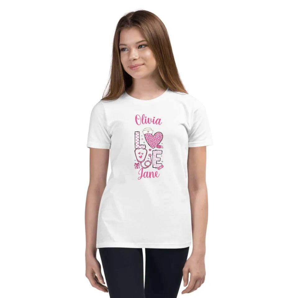 Custom Valentine Nurse T-Shirt - ARTFULANE
